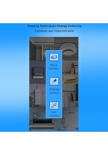 Createtech 5pcs Kamera Dedektörü Kızılötesi Gözetleme Önleyici Kablosuz, Güvenli Korumalı