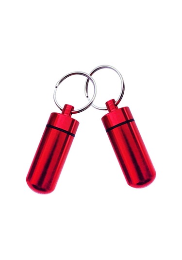 Suntek 2 Paket Su Geçirmez Hap Kutusu Kasa Tutucu Kırmızı