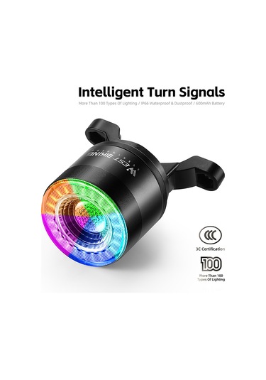 Mufunye Bisiklet Arka Feneri: Uzaktan Kumandalı Sinyal Ve Fren Işığı, Ip66 Su Geçirmez, Aydınlatma Ayarlanabilir, Çeşitli Demirlemelerle