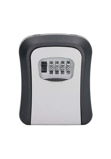 Wezone Alüminyum 4 Basamaklı Şifreli Anahtar Kutusu - Büyük Kapasiteli, Yeniden Ayarlanabilir, Duvar Montajlı, Güvenli Depolama Kutusu Çok Renkli