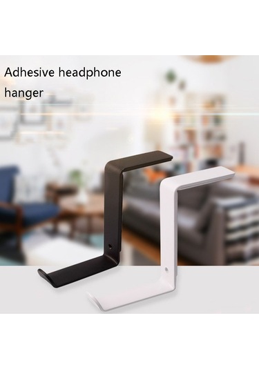Sones 2 Adet Jd045 Bilgisayar Başlığı Kulaklık Askısı Çok İşlevli Metal Sergileme Rafı Siyah