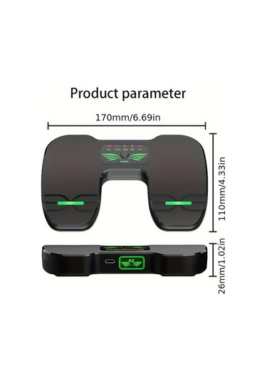 Fochsia Siyah Müzik Sayfa Çevirici Çift Pedallı Elektronik Kitap Çoklu Sistem Uyumlu Çalışma Modu