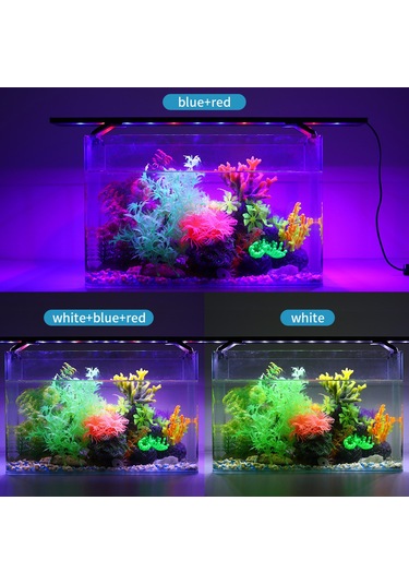Yaozixa Su Tankı Led Işıkı Eu Şarj - 3 Işık Modu, Parlaklık Ayarı Ve Zamanlayıcı, Alüminyum Kasa, Sabitleme Klipli, Aquarıum Ve Sürüngen Tankları İçin Diğer