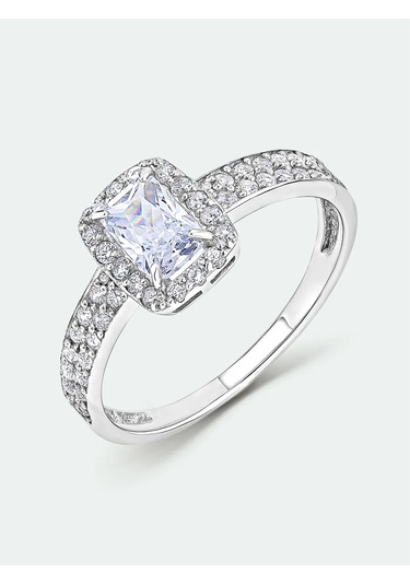 Torgovyj Dom Uvelir Holding Büyük Taşlı Büyük Yol Yüzüğü Gümüş 925 391560679 Gümüş