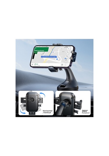 Joyroom Jr-ok6 Araç Ön Cam Telefon Tutacağı Siyah