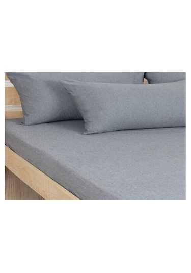 More Home Çift Kişilik Çarşaf Seti Antrasit-Gri
