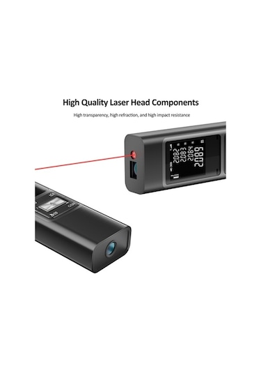 Besthome1 80m Hassas Mesafe Ölçer - 2mm Doğruluk, Usb Şarjlı, Alan/hacim Hesaplama