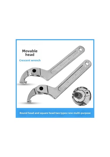 Aubyhe Sentian Alyüminyum Alaşımlı Ayarlanabilir Yarım Ayı Anahtar, Su Sayaçları Ve Amortisör Somunları İçin 115-170mm, Ergonomik Tutuş, Şok Emici