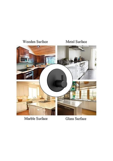 Kangvka Stainless Steel Suya Ve Yağa Dayanıklı Yapıştırıcı Kanca - Bez, Havlu, Banyo Ruhsati, Çanta Takibi İçin 2 Adet 8 Pound Yüke Kadar Diğer