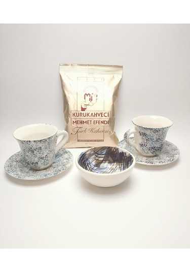 Seramik 2'li Kahve Fincan Takımı Hediye Seti