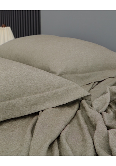 Madame Coco Meleni Tek Kişilik Comforter Set - Haki Çok Renkli