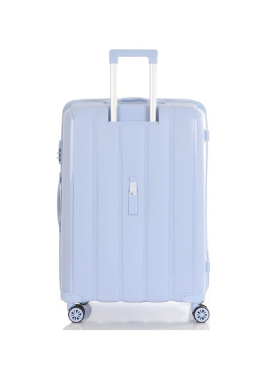 Mçs Bavul Orta Ve Kabin 2li Set Kırılmaz Silikon Valiz V305 Bebemavi Bebe Mavisi