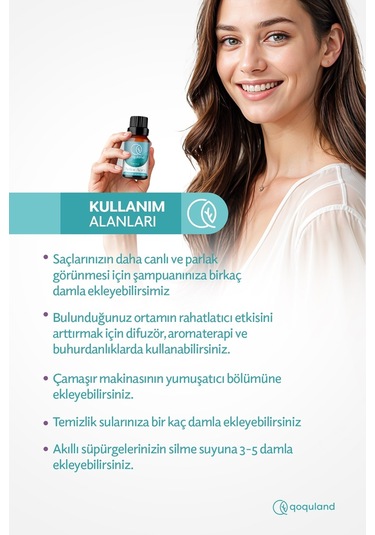 Qoquland Nefes Açıcı Uçucu Yağ Buhurdanlık Esansı Oda Kokusu 10 ML
