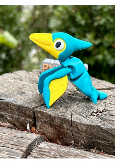 Pterodaktil Oyuncak Figürü Gökyüzünün Kadim Efendisi 3d Hareketli Organik Model - Orta Boy Dinozor