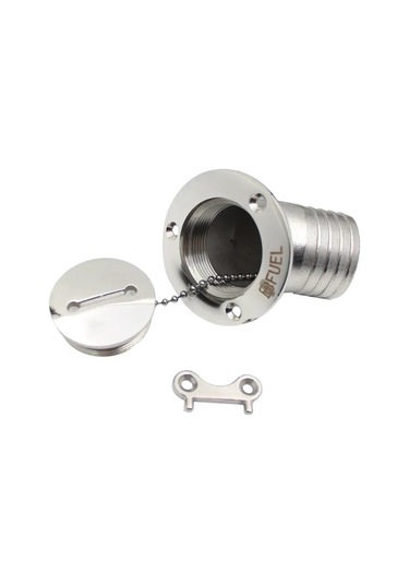 Fuel Dolum Kapağı Eğimli Krom 38 MM