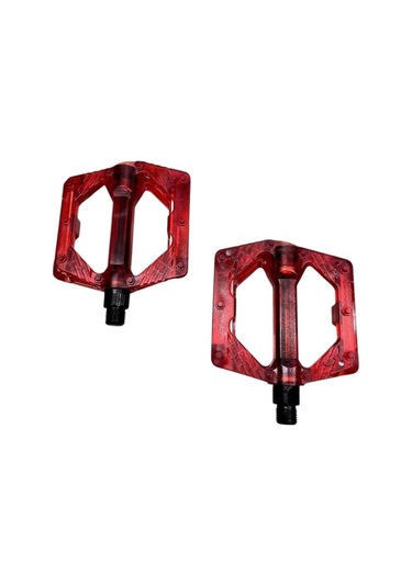 Bike Sky Şeffaf Renkli Platform Geniş Pedal Platform Bisiklet Pedalı Reflektörlü