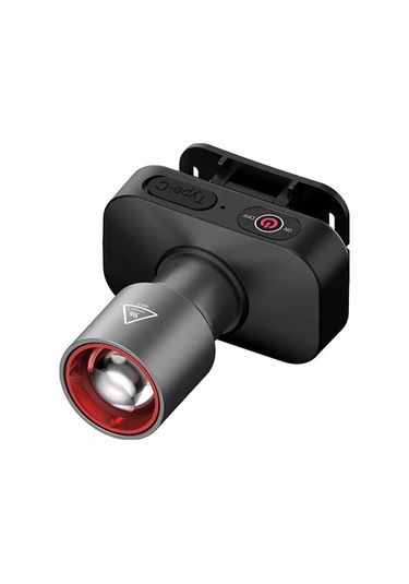 Skycity L-42 Alüminyum Alyaşlı Şapka Feneri, Teleskopik Zoom, Type-c Şarj, El-işsiz Aydınlatma, Outdoor Balıkçılık - 1200 Lumens