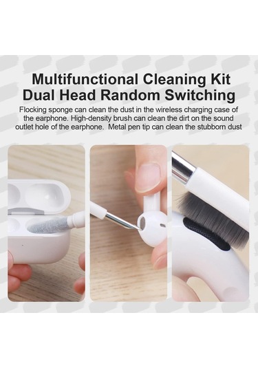 Gery Klavye Temizleme Fırçası, Yumuşak, 5'i 1 Arada Çok İşlevli, Zqkla