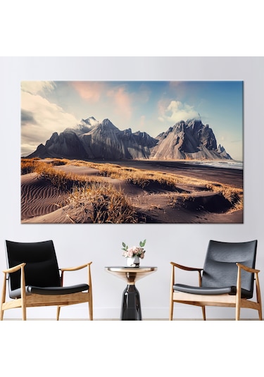 80x110 Cm 1 Parça Kanvas Tablo, Izlanda Kanvas Dekor