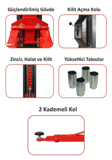 4 Ton Tam Otomatik Iki Sütunlu Hidrolik Lift Gpl102