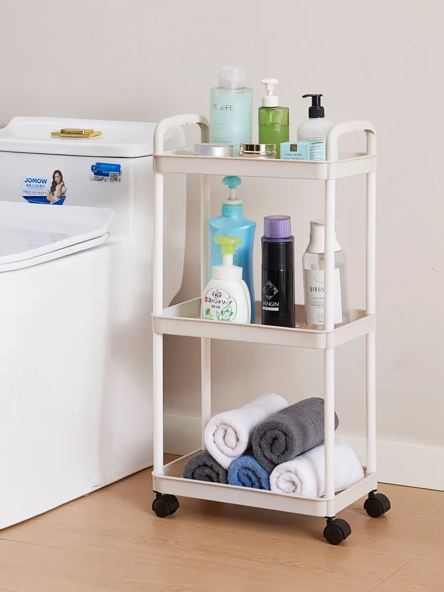 Leoezya 3 Katlı Tekerlekli Raf 283846436 Beyaz