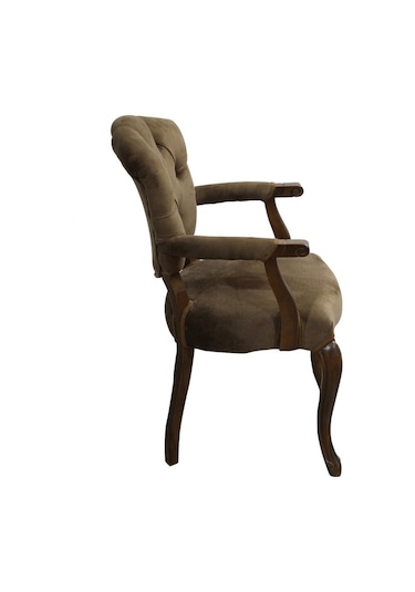 Bengimobilya Berjer Lüken Aslan Ayak Model Parlak Ceviz Baby Face Kumaş Kapito