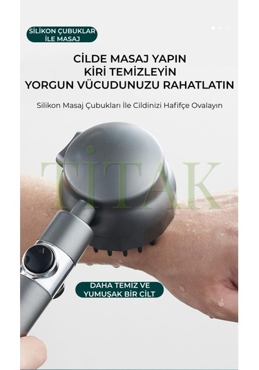 Sardıcı Yeni Nesil Masajlı Filtreli Stop Tuşlu 3 Fonksiyonlu Su Tasarruf