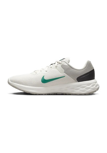Nike Revolution 6 Running Nn Walk Shoes Yürüyüş Koşu Ayakkabısı Beyaz Yeşil Swoosh Krem - Yeşil
