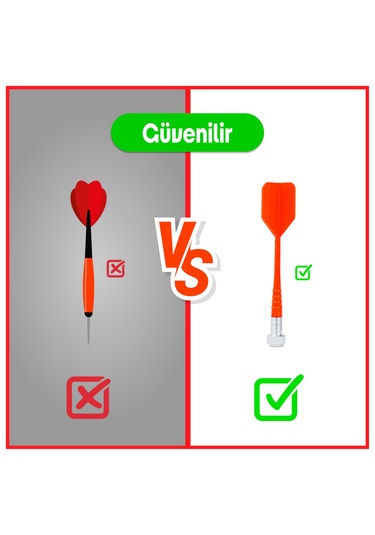 4 Oklu Mıknatıslı Dart Seti Çift Yönlü Manyetik Dart