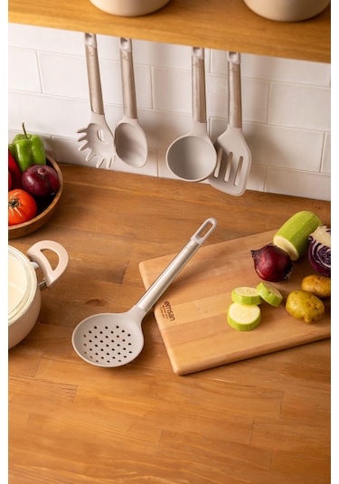 Emsan Soft 5 Parça Servis Seti Gri