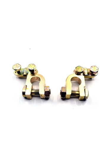 Japon Tip Akü Dar Kutup Başı Terminali Pirinç Artı Eksi Takım