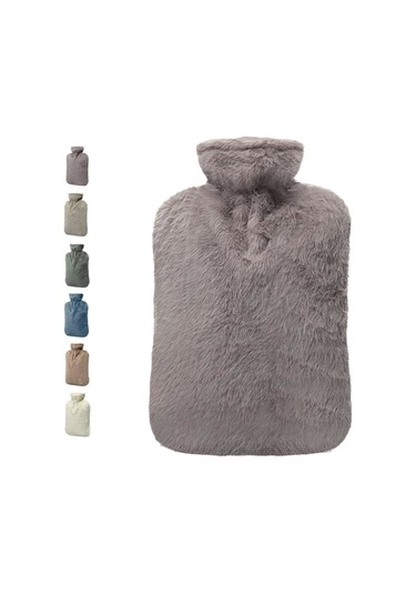 Xj Kapaklı Sıcak Su Torbası, Boyun, Omuz Ağrısı Ve El Isıtıcısı İçin 2l Pvc Sıcak Su Torbası, Adet Sancıları, Sıcak Kompres Ve Soğuk Terapi Gri Diğer