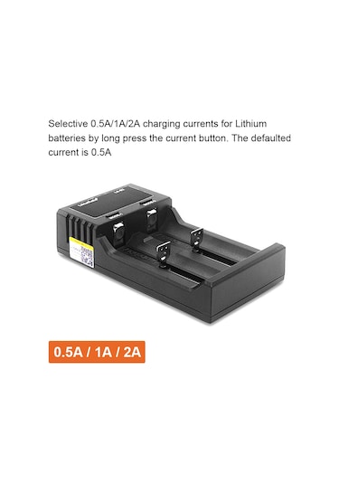 Geeksen Liitokala Lii-s2 Çift Yuvalı Akıllı Şarj Cihazı - 18650/26650/21700/aa/aaa Pil Şarjı, Lcd Ekran, Otomatik Polarite