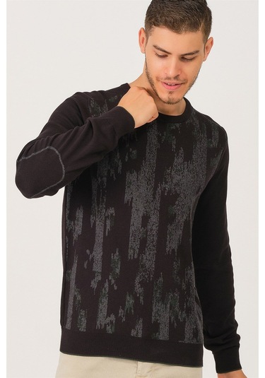 V9306 Dewberry Dıo Rıse Erkek Kazak-siyah Siyah