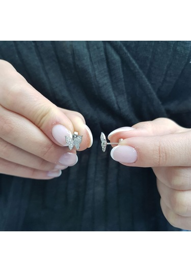 Lova Pırlanta Kelebek Küpe -  3040083