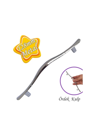Ördek Kulp Krom 128 Mm Kulp Mobilya Mutfak Dolabı Çekmece Dolap Kapak Kulpu Kulbu Metal Kulpları