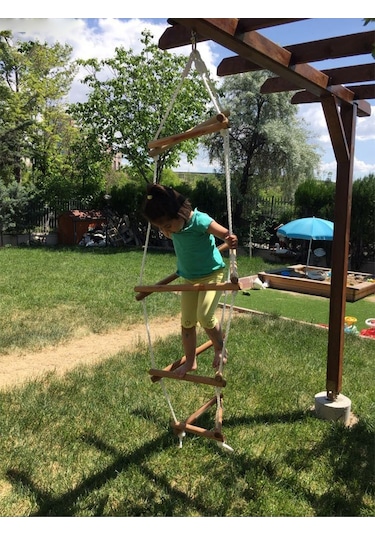 Trio Ip Merdiveni Jim-111 Beyaz - Kahverengi