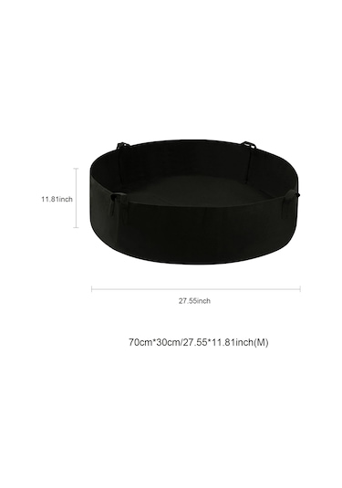 Neevoyu Mor Dairesel Bitki Yetiştirme Çanta, 70cmx30cm, Kollü, Isı Ve Nem Dengesi, İç/ Dış Mekan, Felt Materyal