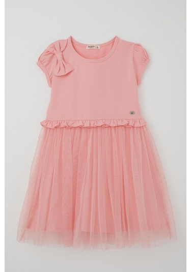 Breeze Kız Çocuk Elbise Bel Kısmı Fırfır Detaylı Omuzu Fiyonk Aksesuarlı 4-8 Yaş, Pembe Pembe Breeze Kız Çocuk Elbise Bel Kısmı Fırfır Detaylı Omuzu Fiyonk Aksesuarlı 4-8 Yaş, Pembe Pembe