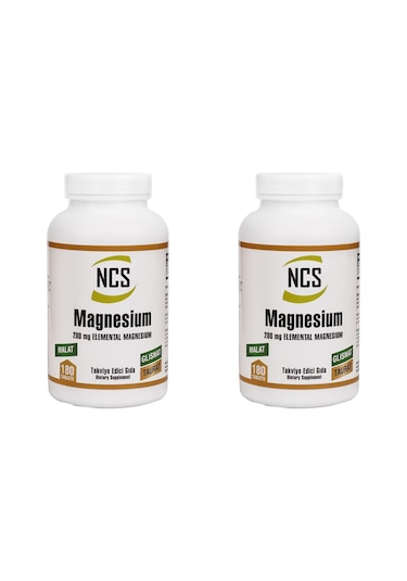 Magnezyum Ncs Malat Glisinat Taurat 180 Tablet 2 Kutu