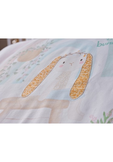 Nakışlı Bebek Nevresim Takımı Little Bunny Bebek - Sarı