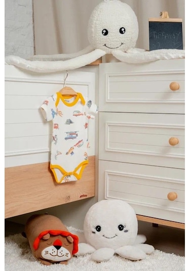 Miababy Caravan Theme Y.kol Kısa Tulum Karışık
