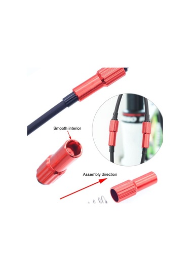 Sones 2 Adet Mountain Road Vites Kolu Orta Trim Vidaları 4 Mm Vites Kolu Eş Eksenli Ayar Vidaları Kırmızı