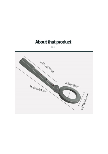 Aneng Dm3004A Taşınabilir Katlanır Kafalı Metal Dedektörü Cihazı