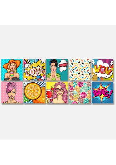 Tink Karma Popart Desenli Pvc Karo Diğer