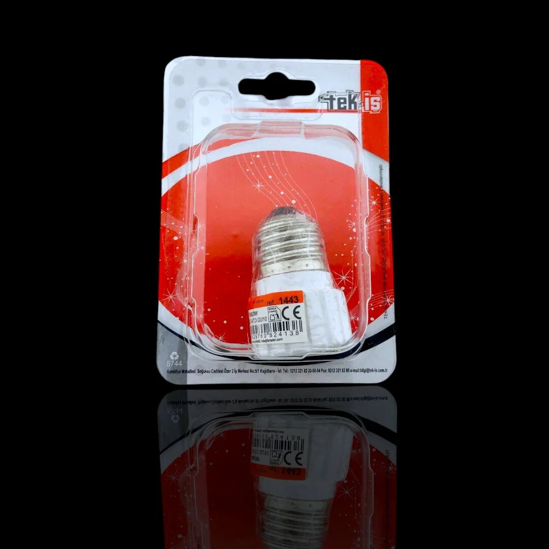 Duy Dönüştürücü E27 Erkek Vidalı Gu10 Dişi Ampul Soket Çevirici Adaptör 1 Adet