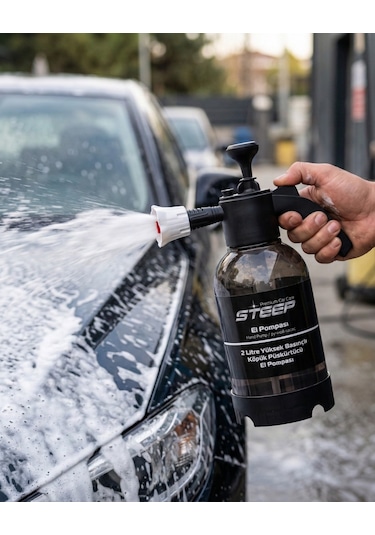 Steep Yüksek Basınçlı 2 Başlıklı Su & Köpük Pompası 2 Litre Çok Amaçlı Kullanım Su Köpük Püskürt