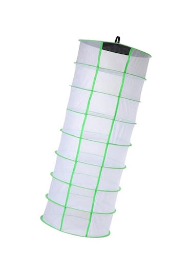 Suntek Fermuar 8-layer Beyaz Ile Katlanabilir Herb Kurutma Net