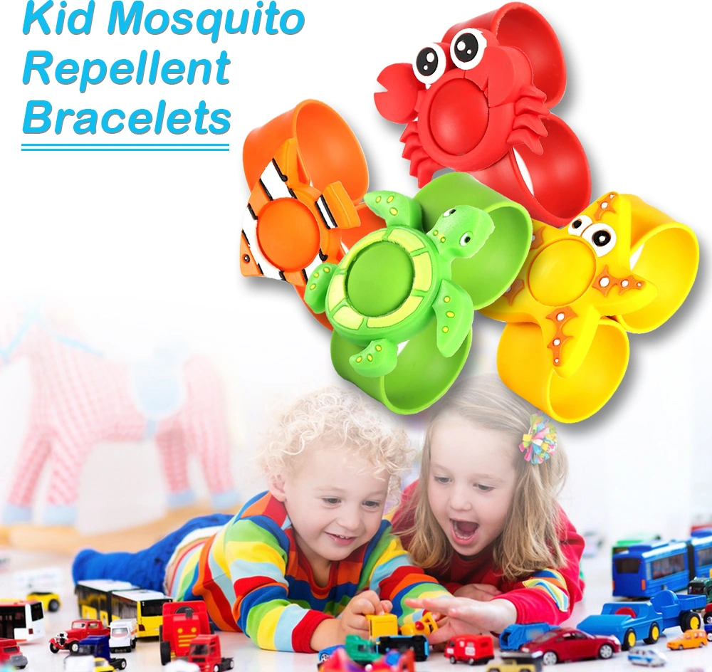 Lemestar Çocuklar İçin Doğal Bitki Yağıyla Kovucu, Silikon Karyolı Parmak Çubuğu - Turuncu