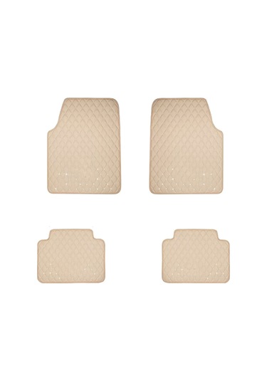 Porsche Cayenne 2010-2017 Uyumlu Bej Dikişli Bej Deri Paspas